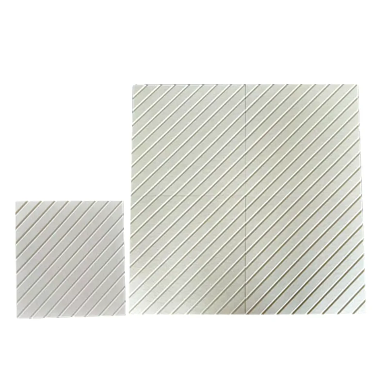 Беж акустични панел од ПЕТ филца са В-жљебом